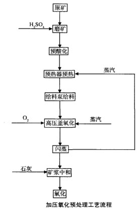 加壓氧化預處理工藝流程